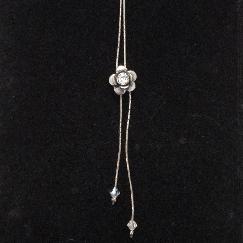 sterling silver flower necklace 925
